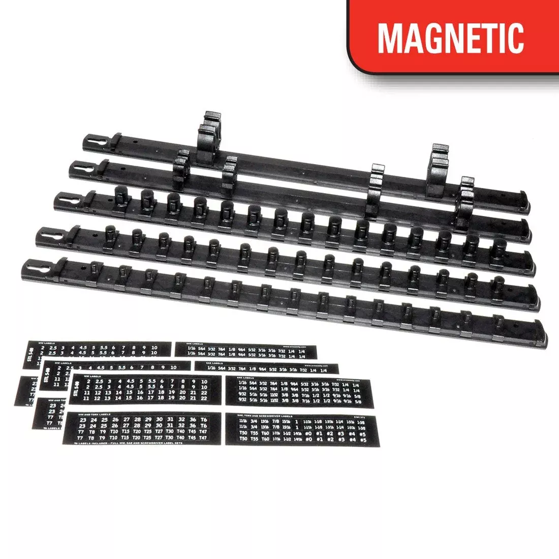 Ernst 8475 Pro Series Socket System w/ Magnetic Rails & Twist-Lock Clips