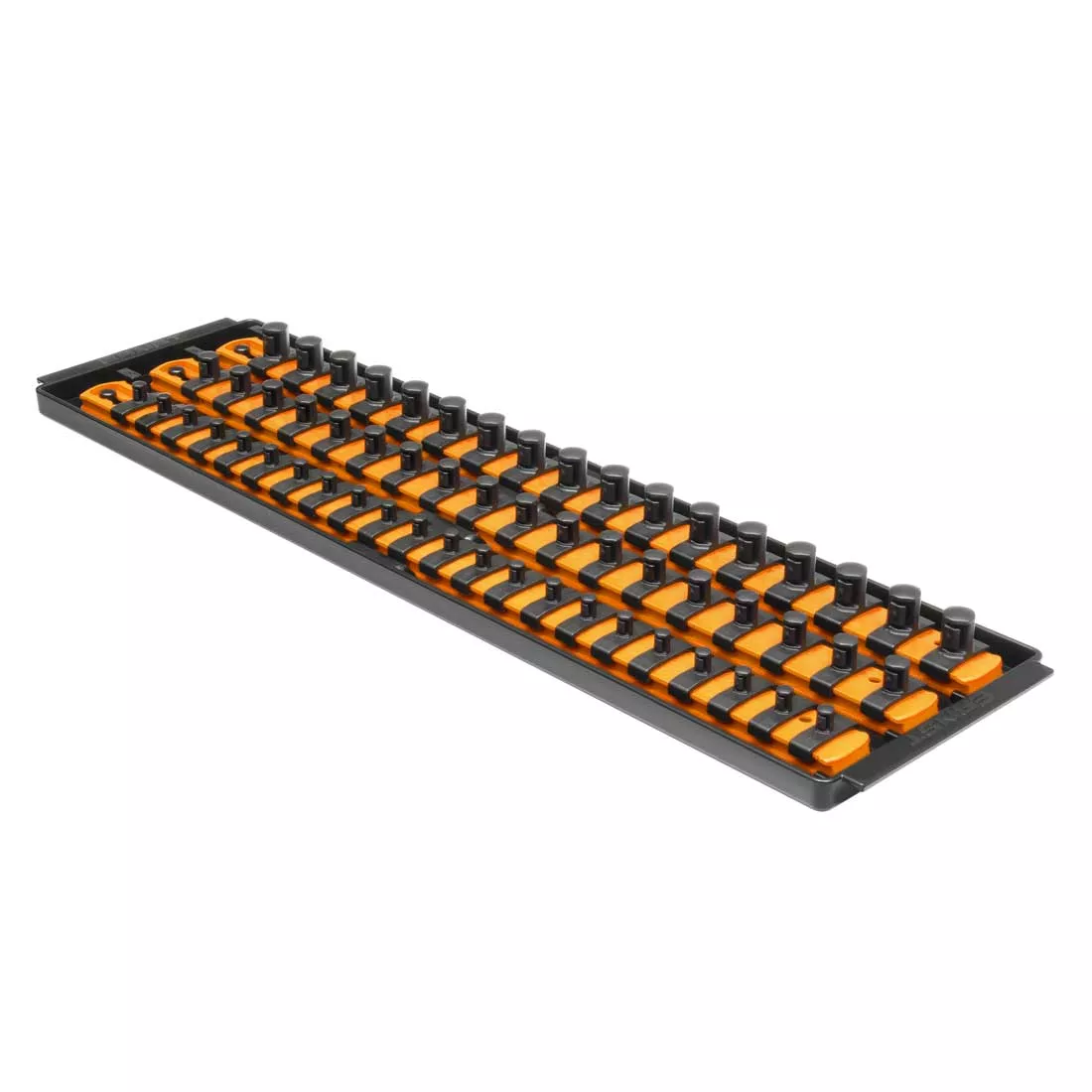 Ernst 8482 3-Rail 18" Twist Lock Socket Boss ORANGE (1/4" 3/8" 1/2"; 57 Sockets)