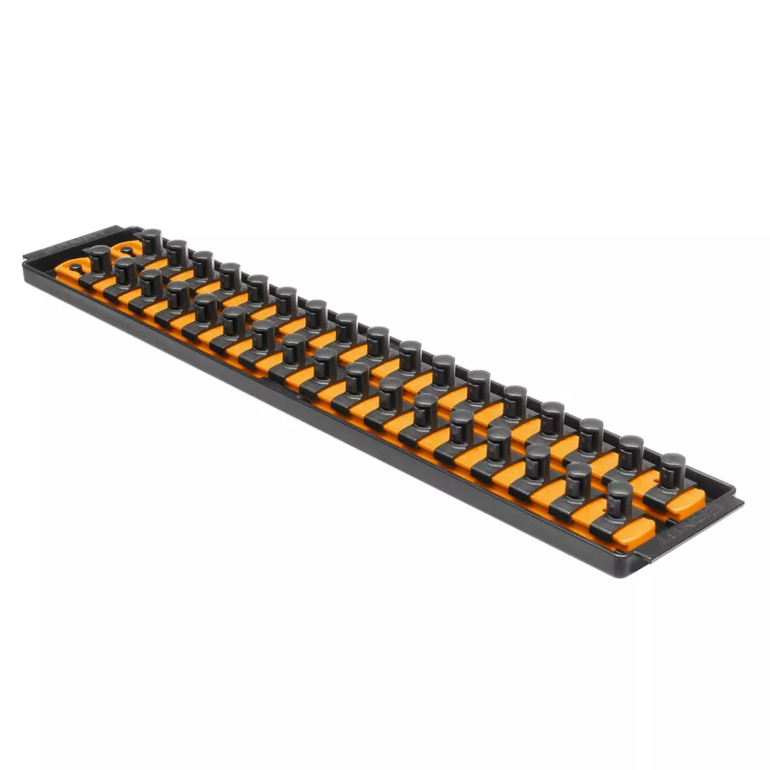 Ernst 8488 1/2" Dr. 2-Rail 18" Twist Lock Socket Boss ORANGE (Holds 34 Sockets)