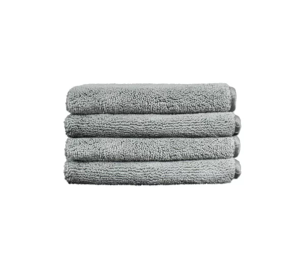 Eurow Microfiber Washcloths, Gray, 4 Pack