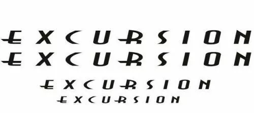 “Excursion by Fleetwood ” RV Decals (Set of 2) – OEM New Oracle *