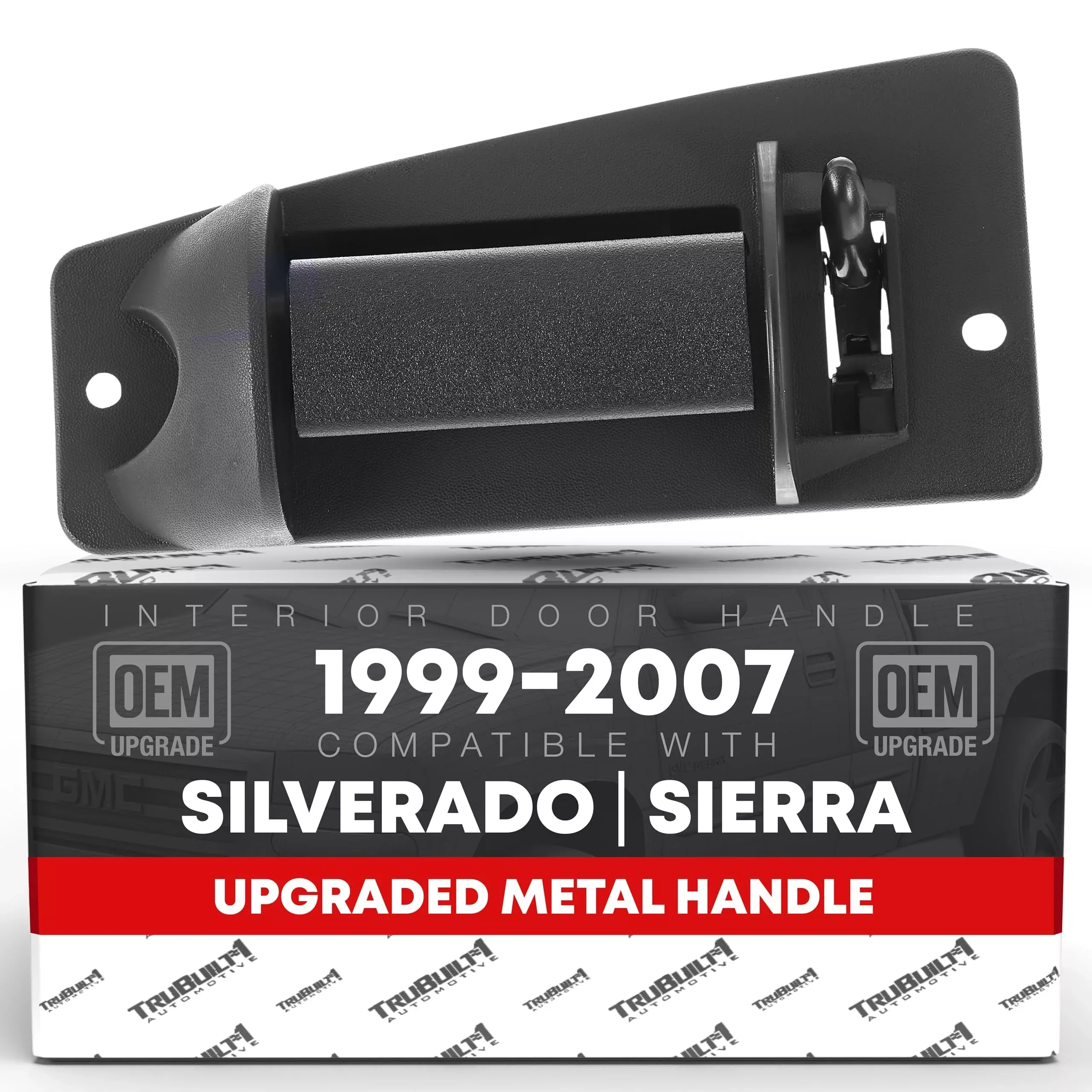Extended Cab Door Handle, Upgraded Metal, Rear Driver Door Handle Compatible with 1999-2007 Chevrolet Silverado 1500 2500; 99-07 GMC Sierra 1500 2500, & 01-07 Silverado or Sierra 3500 - OEM 15758172 - Left Side Ext Cab Handle (Metal)