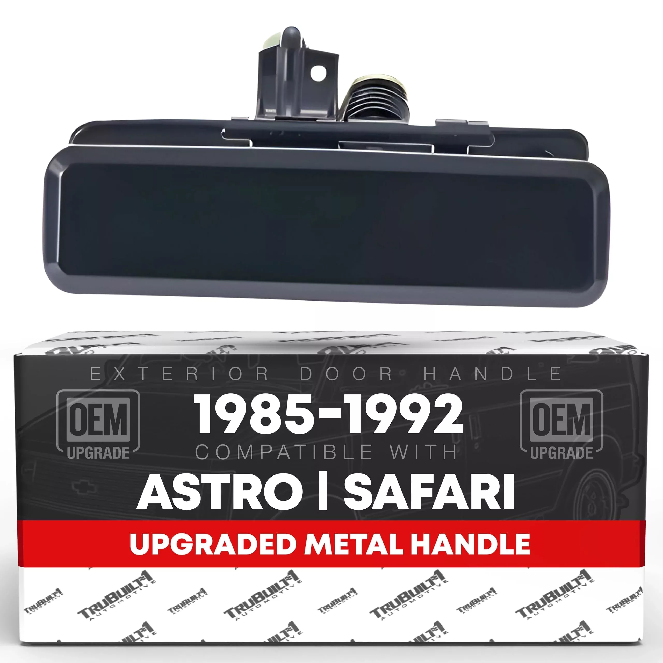 Exterior Front Driver Door Handle - Compatible with 1985-1992 Chevrolet Astro, Lumina APV; 1985-1992 GMC Safari; Pontiac Trans Sport; Oldsmobile Silhouette - Metal - OEM 10157549 - Driver Front Handle