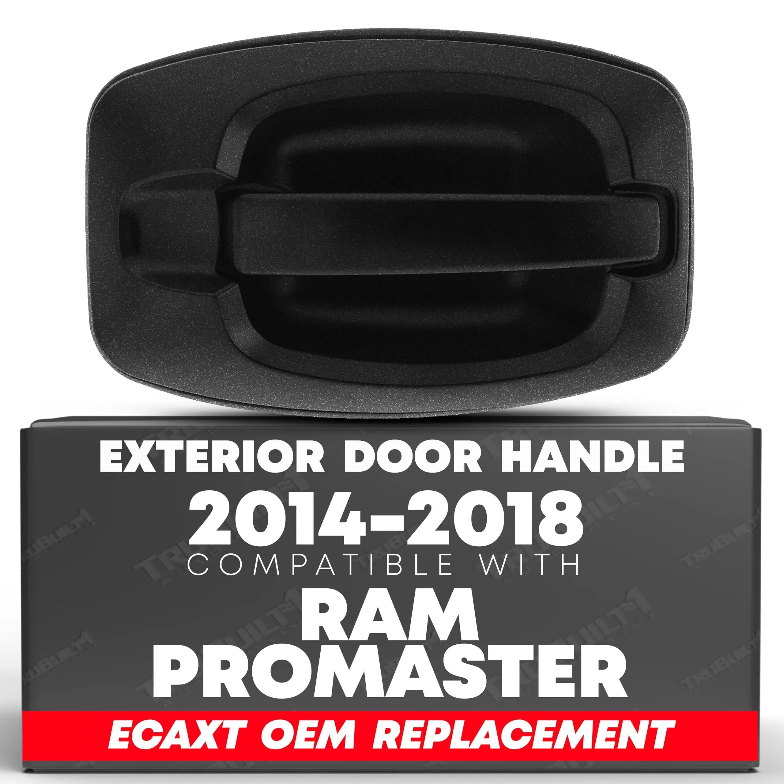 Exterior Rear Driver & Passenge Sliding Door Handle - Compatible with 2014-2018 Dodge RAM ProMaster 1500, 14-18 RAM ProMaster 2500, 14-18 RAM ProMaster 3500 - Textured Black - OEM FT3007A-M, 97736 - Left + Right Sliding Door Handle