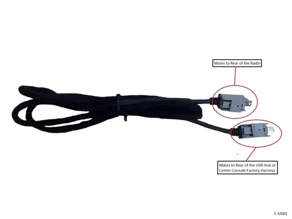 FCA USB Cable - Uconnect 3/4 to Media Hub