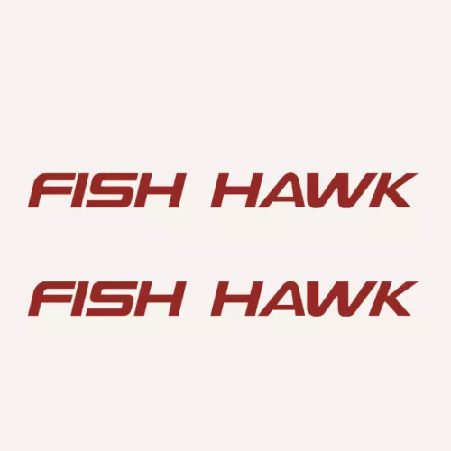 ” Fish Hawk Crestliner ” Boat Marine Decals (Set Of 2) – OEM New Oracle *