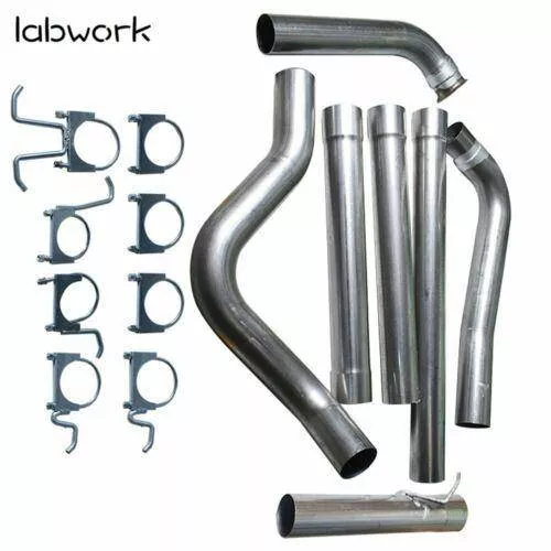 Fit for 03-05 Ford F-250 F-350 6.0L V8 V10 Powerstroke 4" Straight Pipe Exhaust