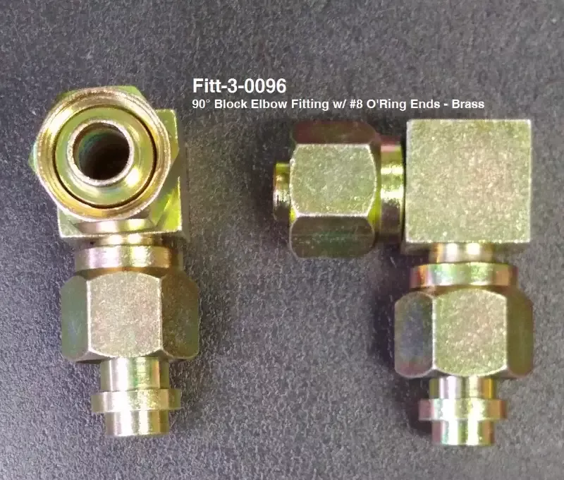 FITT-3-0096 90 DEGREE FITTING #8 RIFLED AIR CONDITIONING