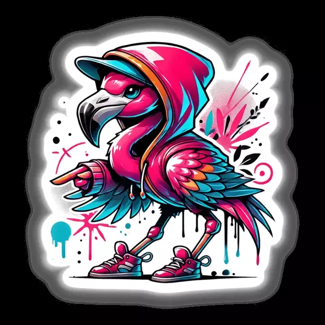 Flamingo Hoodie Urban Vibes