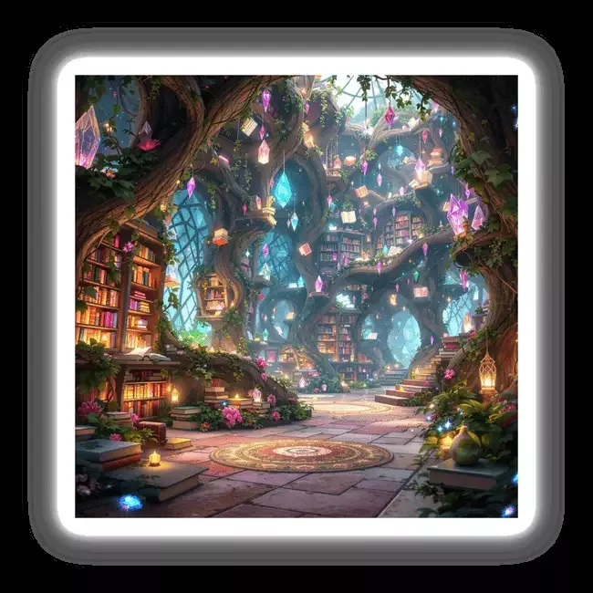 The Floating Books of the Enchanted Library