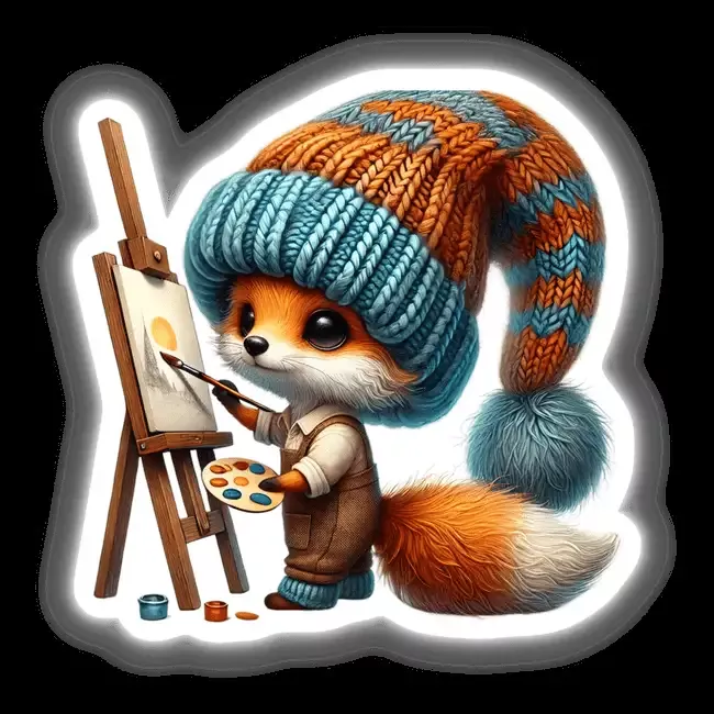 Fox Gnome Painting