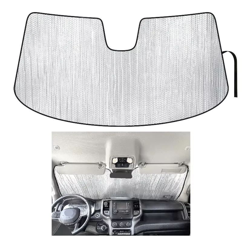 Front Windshield Sunshade for 2010-2026 Dodge RAM 2500 3500, 2Dr Regular Cab, 4Dr Quad Cab Crew Cab Mega Cab Pickup Truck