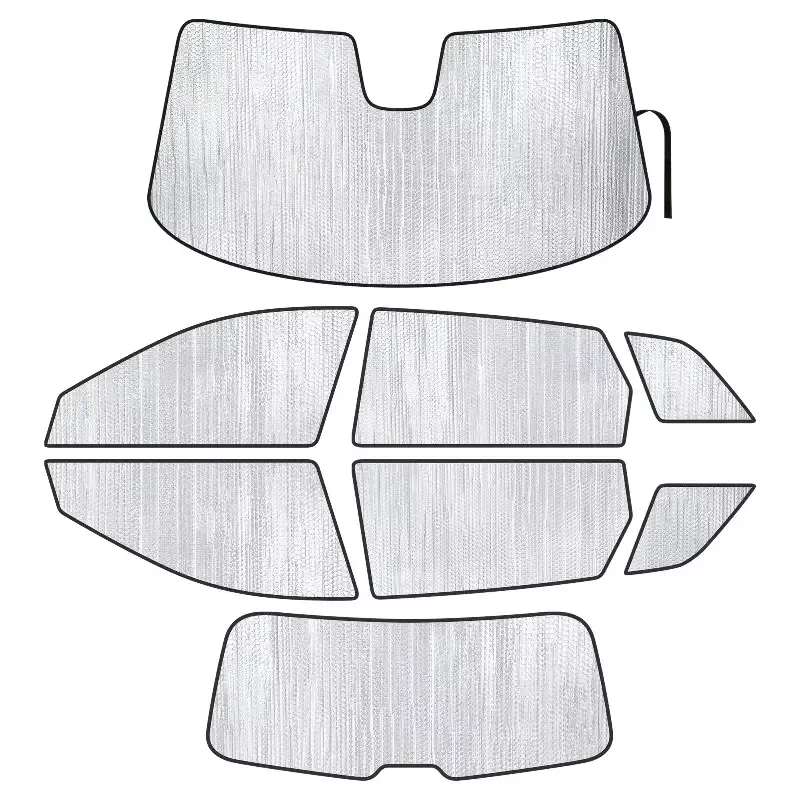Full Set of Sunshades (w/ 3rd Row) for 2024-2026 Hyundai Santa Fe SUV (8pcs)