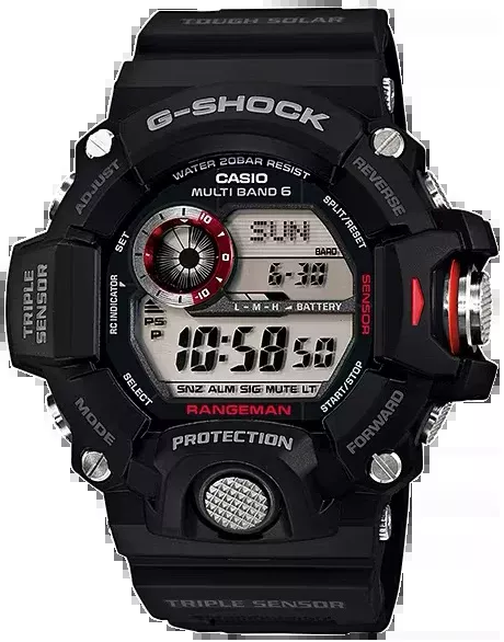 G-shock/vlc Distribution G-shock, Gshock Gw94001 Tactical Rangeman Solar Blk