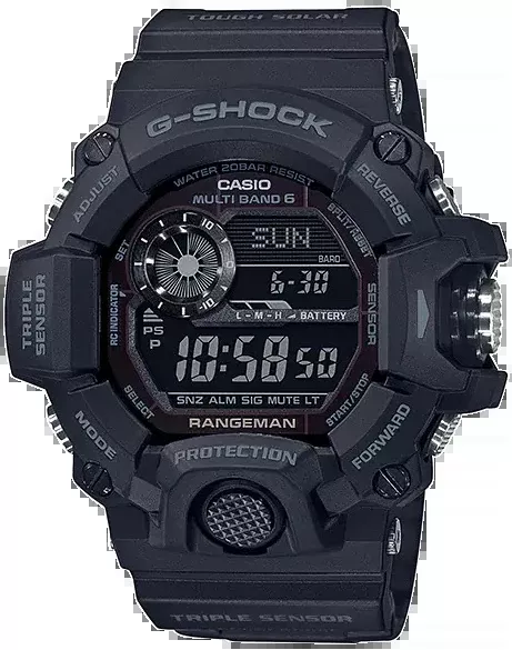 G-shock/vlc Distribution G-shock, Gshock Gw94001b Tactical Rangeman Solar Blkout