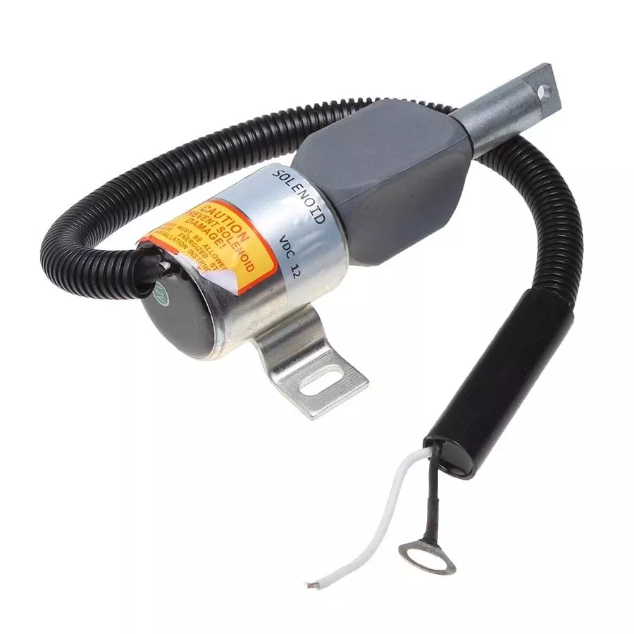 For Gehl CTL70 Mustang MTL20 Track Loader Isuzu Engine 4JG1-TPA 12V Fuel Shut Off Solenoid 185208