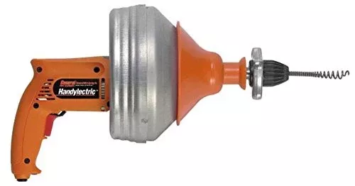 General Pipe Cleaners CHEAWC Handylectric Small Line Motorized Drain Cleaner with Two 25 ft. Cables and Case