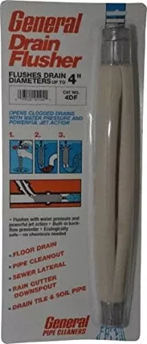 General Wire 4DF 4-Inch Drain Flusher Flush Bag, Small, Orange