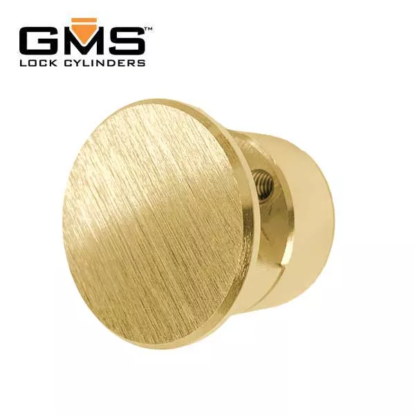 GMS DummyRim Cylinder - 1-1/8" - US3 - Polished Brass