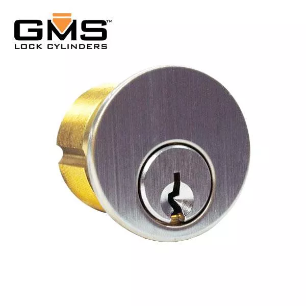 GMS Mortise Cylinder - 1" - 5-Pin - US26D - Satin Chrome
