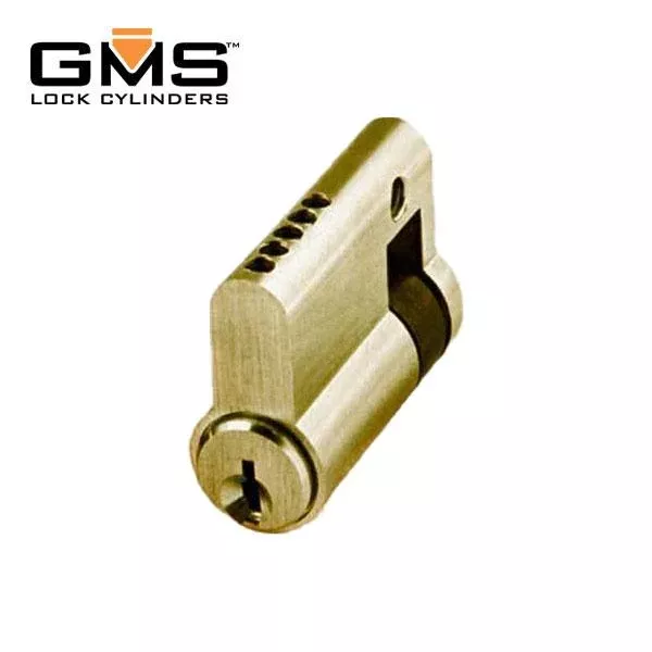 GMS Profile Cylinder - Single-Sided - SC1 - US3 - Polished Brass
