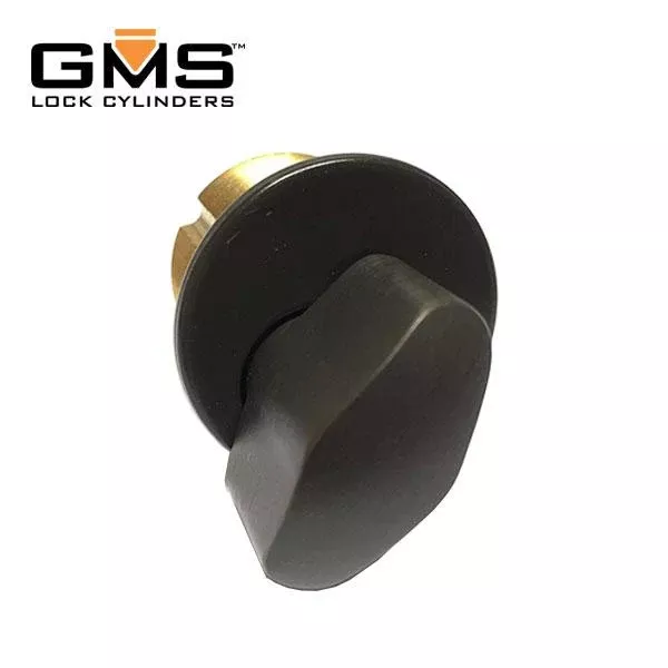 GMS Thumb-Turn Mortise Cylinder 1" - US10B - Oil Rubbed Bronze