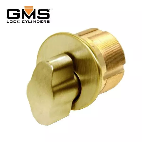GMSThumb-Turn Mortise Cylinder - 1" - US3 - Polished Brass