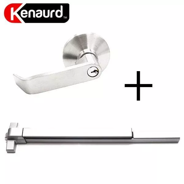 Grade 1 Heavy Duty Panic Bar + Grade 2 Trim Lever - Entrance - SC4 (BUNDLE)