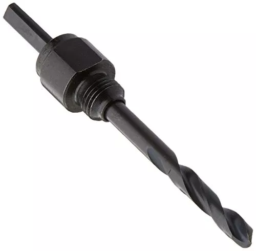 Greenlee 37157 Hole Saw Arbor, 1/4-Inch Round Shank with 3 Flats for 9/16-Inch to 1-3/16-Inch Hole Saws