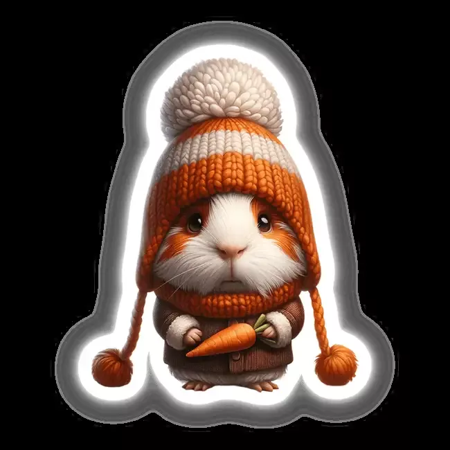 Guinea Pig Gnome with Carrot