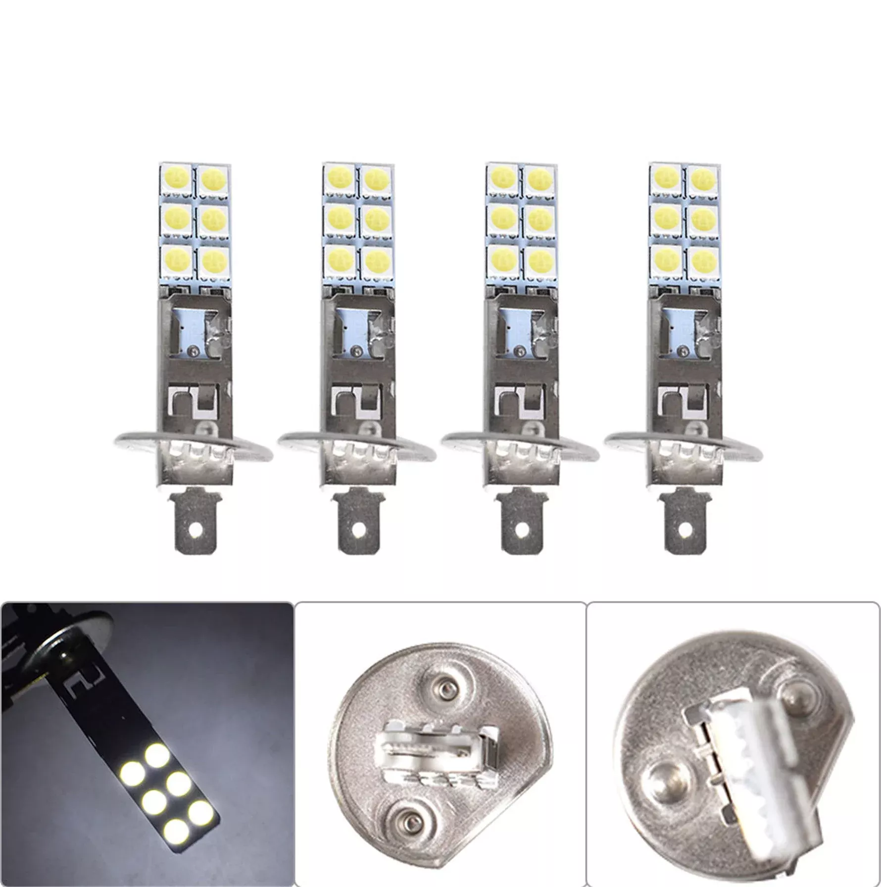 H1 6000K Super White 80WLED Headlight Bulbs Kit Fog Driving Light Lamp new
