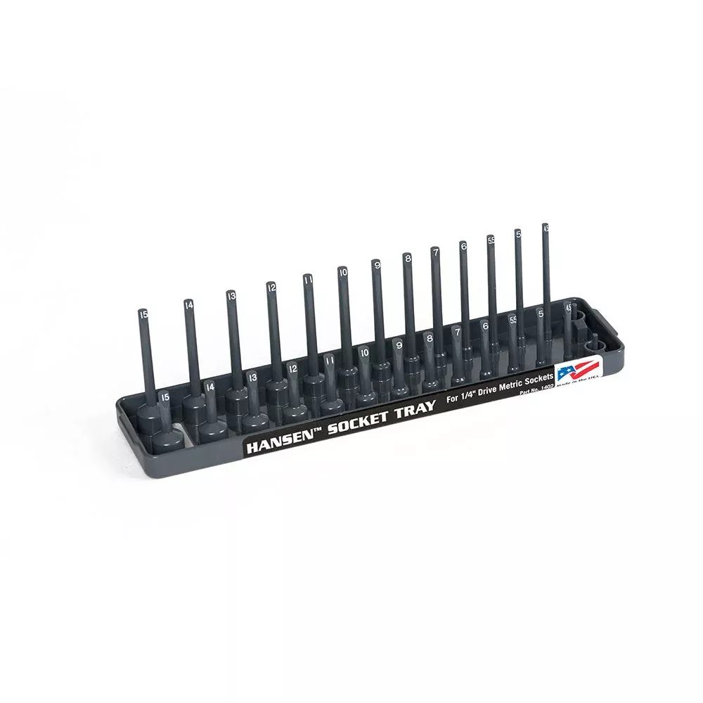 Hansen Global 1402 1/4" Dr. METRIC Socket Organizer
