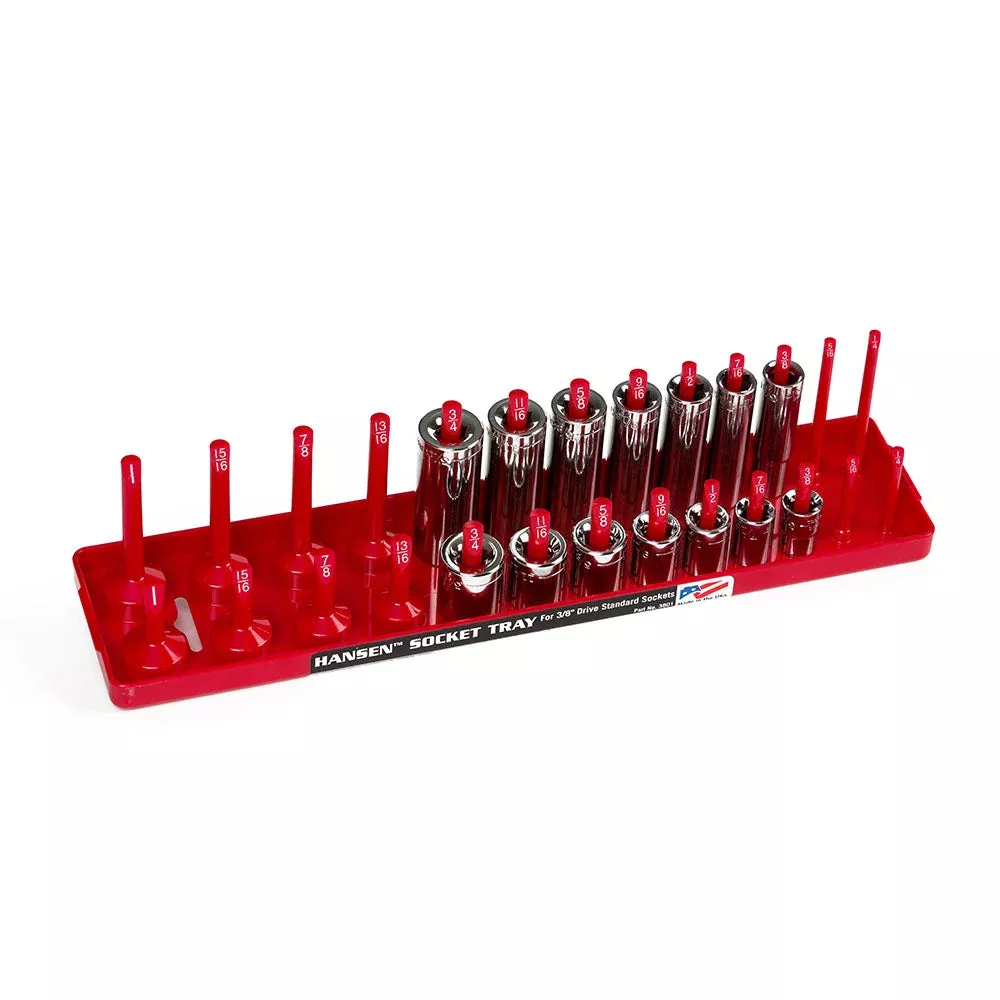 Hansen Global 3801 3/8" Dr. SAE Socket Organizer