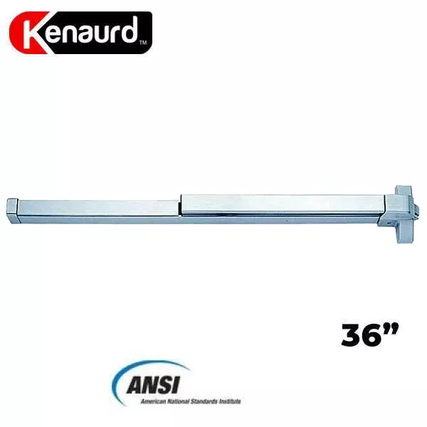 Heavy Duty Panic Bar - Exit Device - Grade 1 - Aluminum Finish - 36"