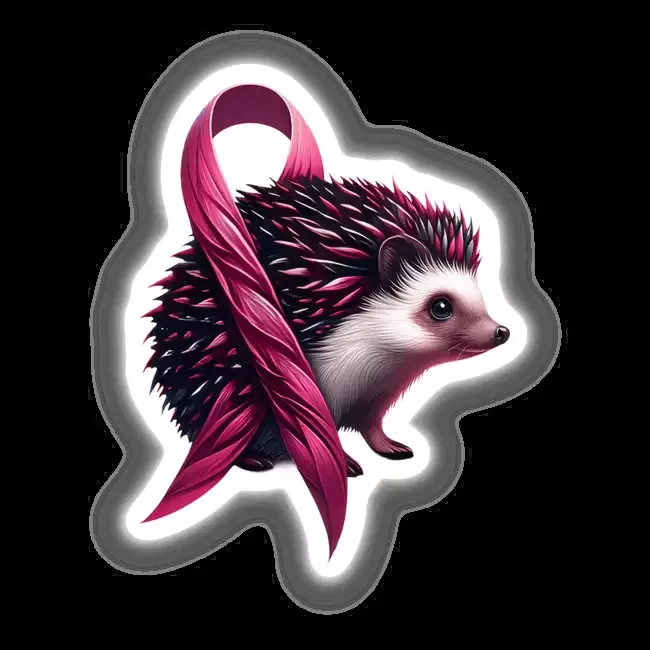Hedgehog Pink Ribbon Breast Cancer
