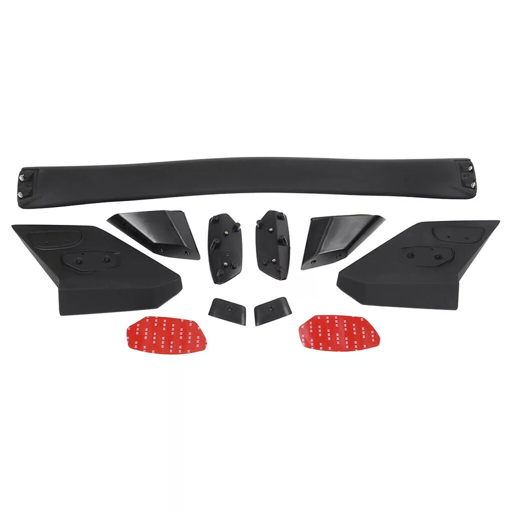 For Honda 2016-19 Civic 10th X 2dr Coupe Type R Matte Black Trunk Wing Spoiler