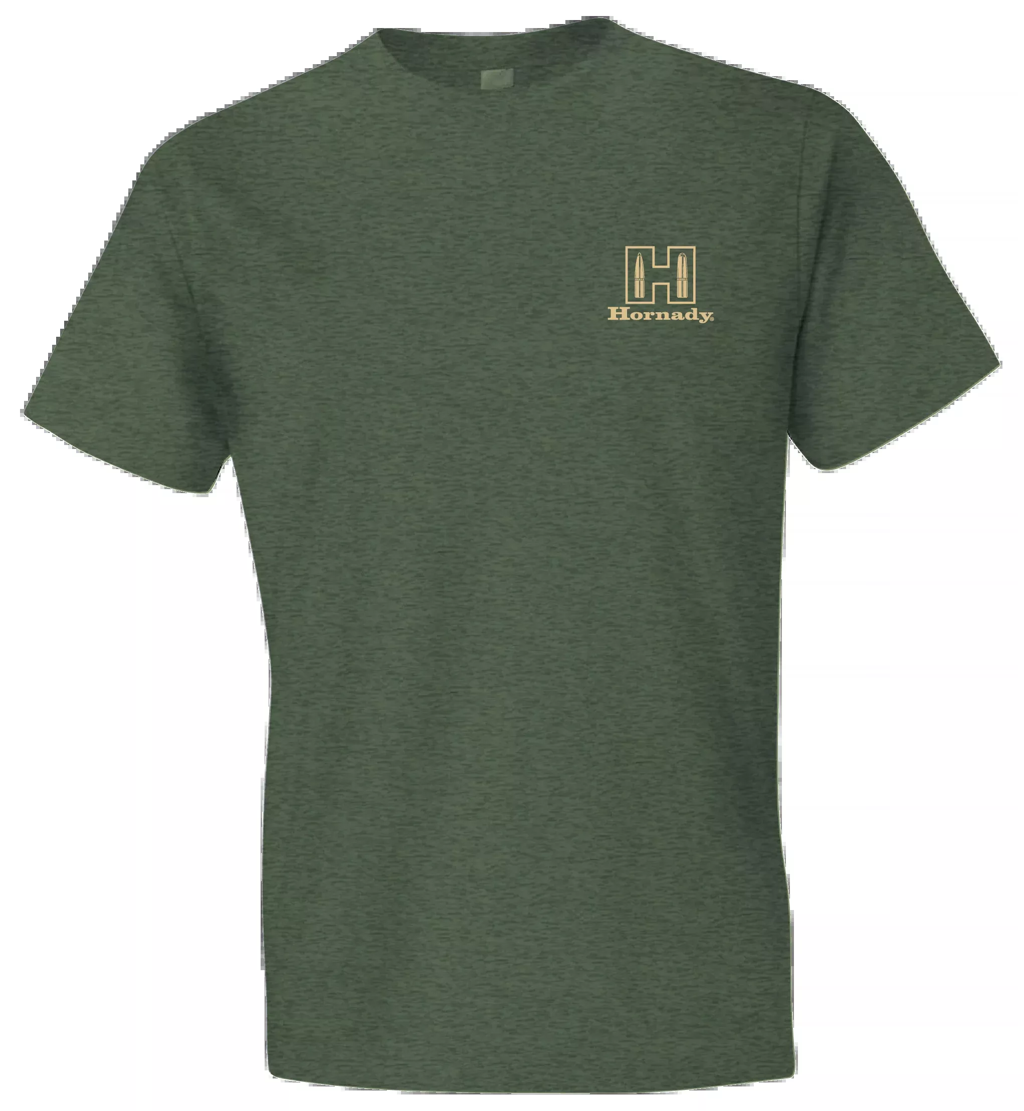 Hornady Gear 31435 Hornady T-Shirt Logo Stamp Military Green Short Sleeve 2XL