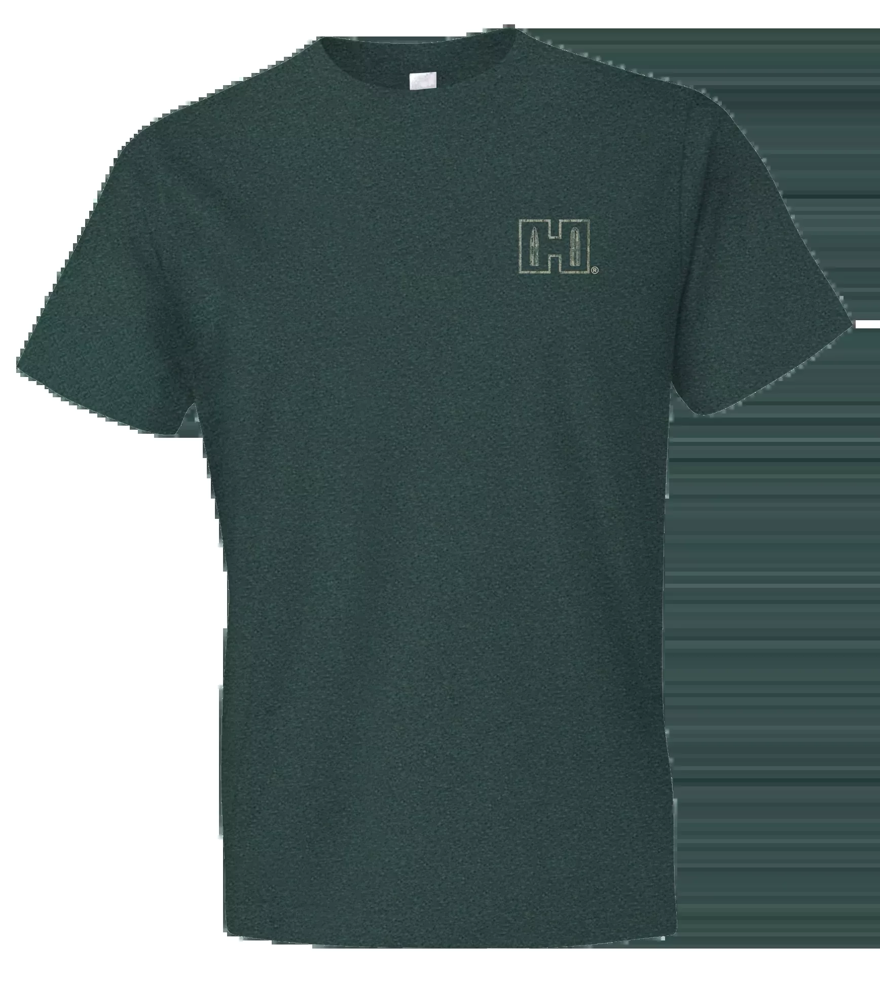Hornady Gear 31793 Hornady T-Shirt Double Rocker Olive Heather Short Sleeve Large
