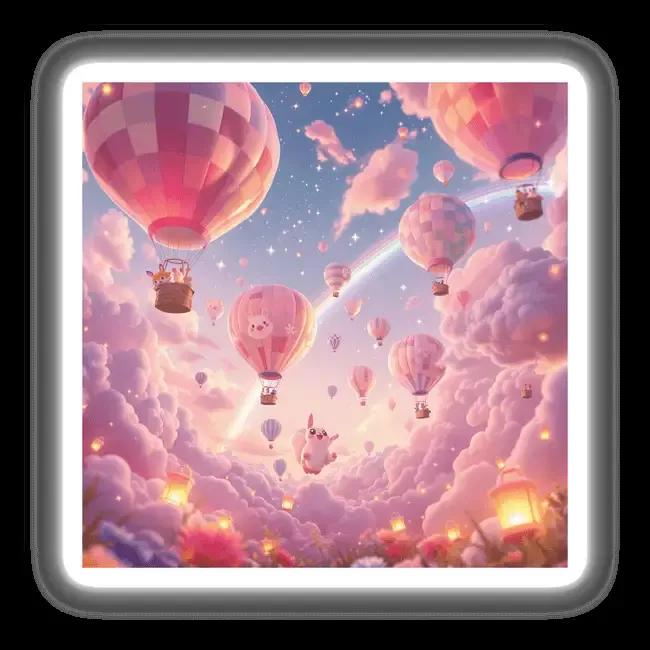 Hot Air Balloons in the Dreamy Skies