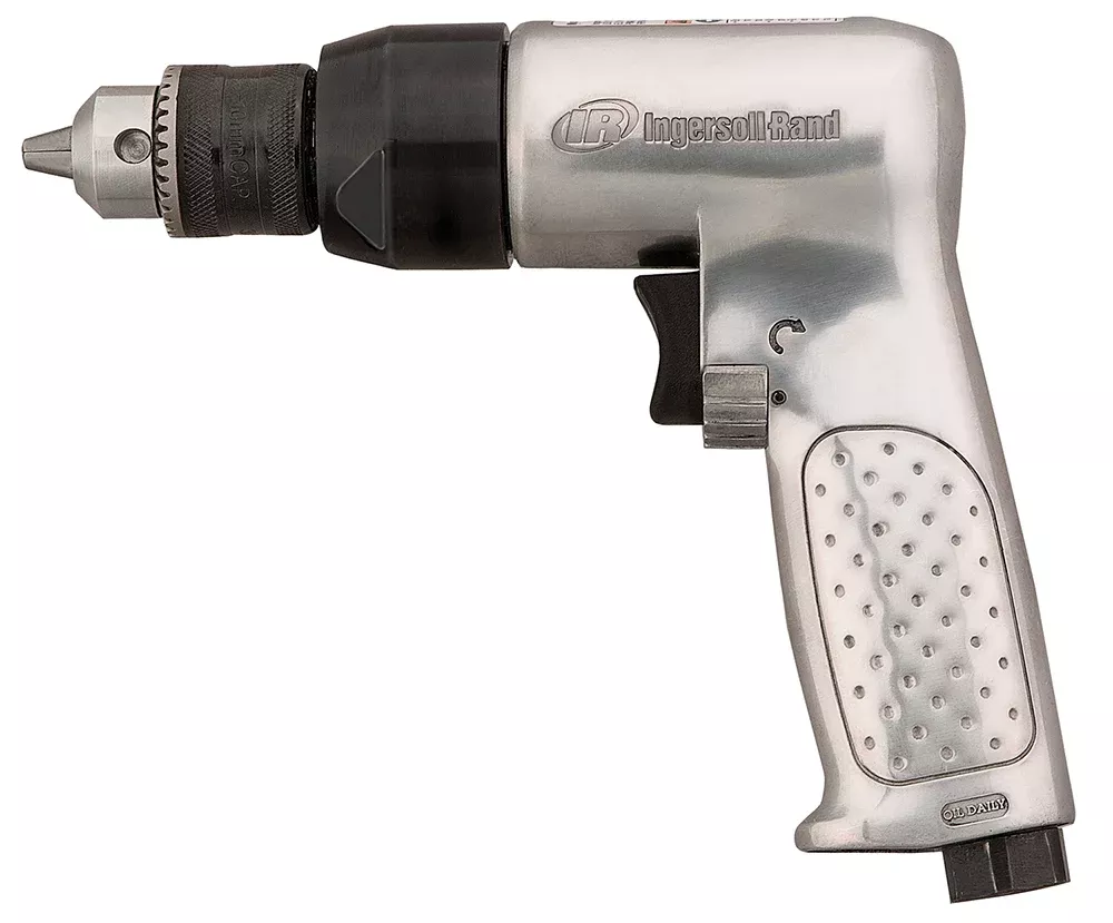 Ingersoll Rand 7802RA 3/8" Reversible Keyed Chuck Air Drill, 2000 RPM, 0.5 HP