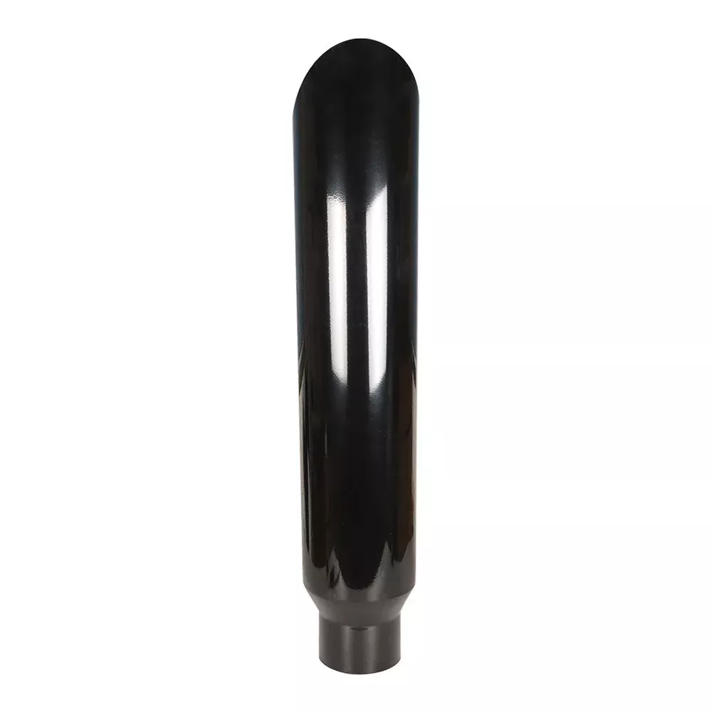 Inlet 5" Outlet 7" Long 36" Miter Cut Diesel Smoker Exhaust Stack Black