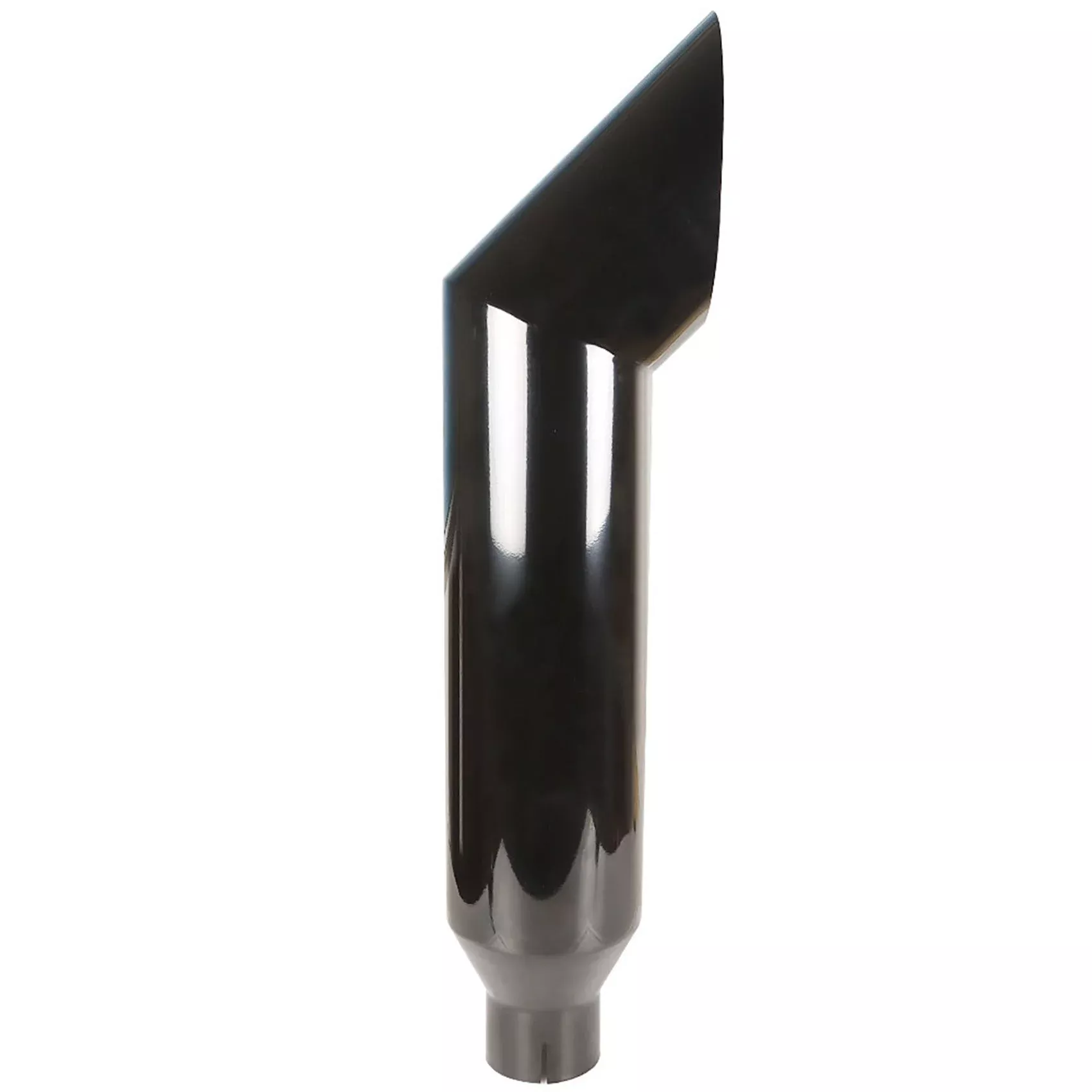 Inlet 5"Outlet 8" Long 36" Miter Angle Cut Diesel Smoker Exhaust Stack Tip Black