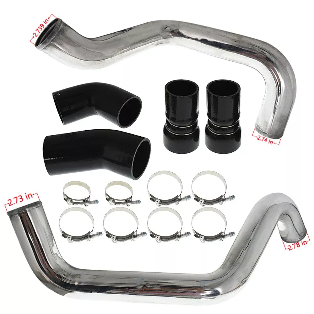 Intercooler Charge Pipe & Boot Kit For 2002-2004 Chevrolet GM 6.6L LB7 Duramax Diesel 3"