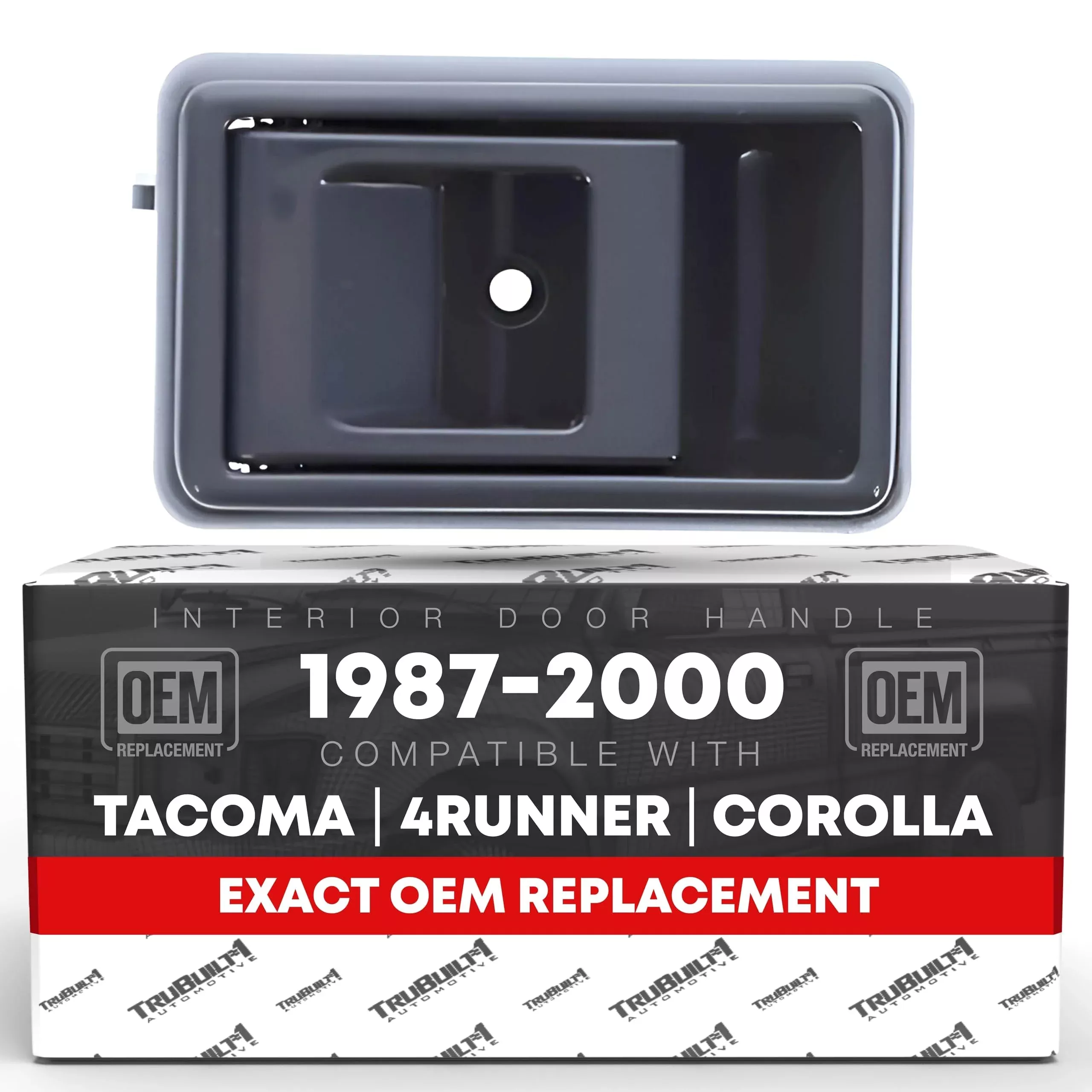 Interior Front Driver Door Handle - Compatible with 1988-1993 Toyota Corolla, 89-95 4Runner, 89-95 Pickup, 95-00 Tacoma - Gray, Plastic - OEM 6920604010, 6920604010B2, 6920604010G, 6920610020G, 93960 - Gray,Driver Door Handle