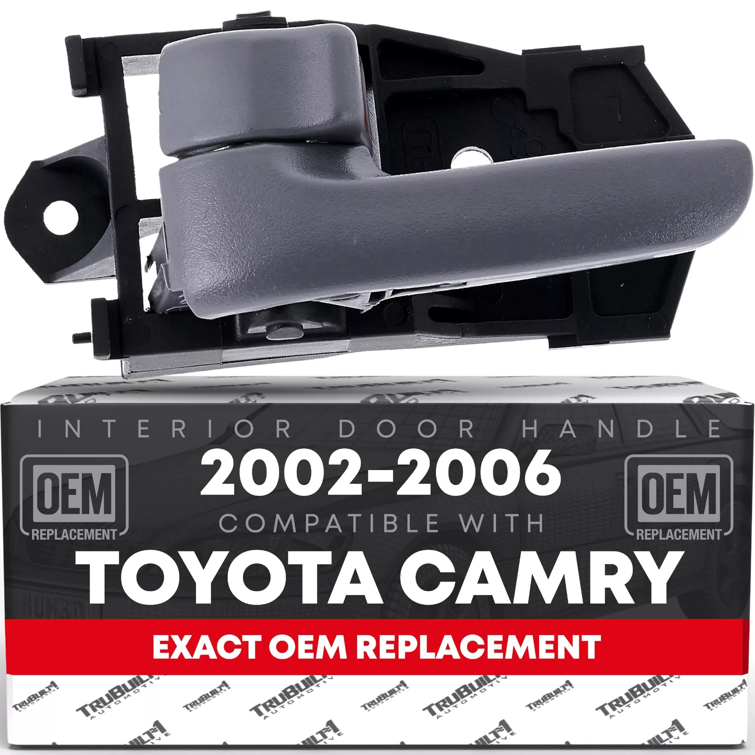 Interior Front or Rear Driver Door Handle - Compatible with 1997-2001 Toyota Camry - Beige (Ivory), Plastic - OEM 692063012005, 6920630120A0, 69206AA010E0, 68278AA010A0, 6927832020, 91004 - Front or Rear Driver Side Handle