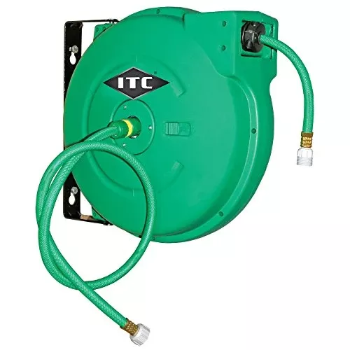 ITC Professional 1/2" X 65-Feet Retractable Water Hose Reel-Polypropylene, 28282