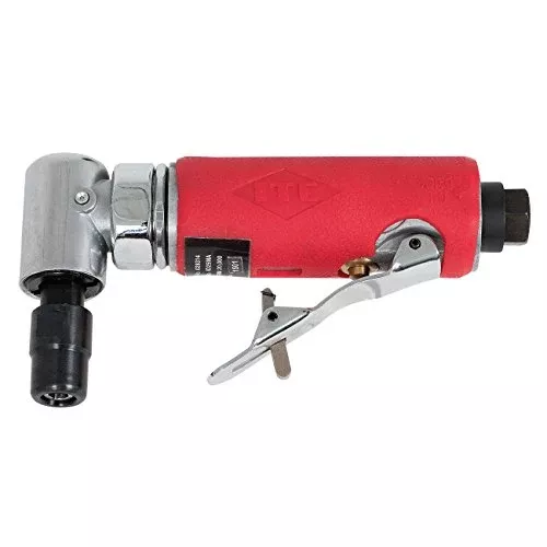 ITC Professional 1/4" 90-Degree Mini Angle Head Air Die Grinder, Pneumatic Mechanic's Tool, 28314