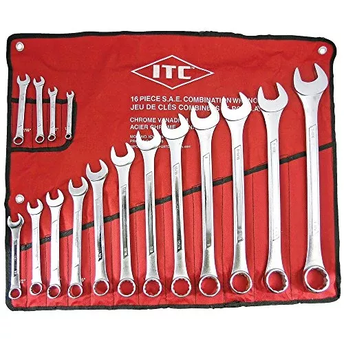 ITC Professional 16-Piece S.A.E. Combination Wrench Set, 20215