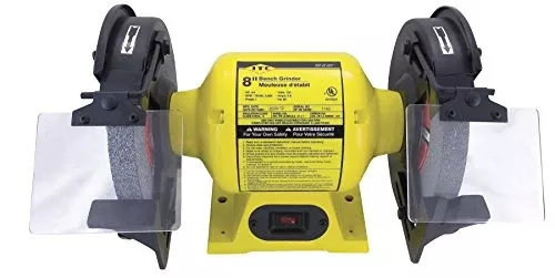 ITC Professional 3/4 Hp 8" Bench Grinder with Eye Shiled and Tool Rest, 28014