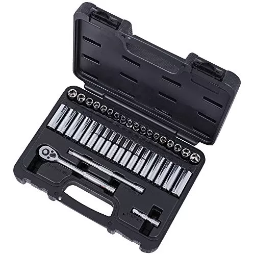 ITC Professional 40-Piece 1/4-inch Drive, SAE/Metric Chrome Socket Set, 20113
